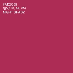 #AD2C55 - Night Shadz Color Image